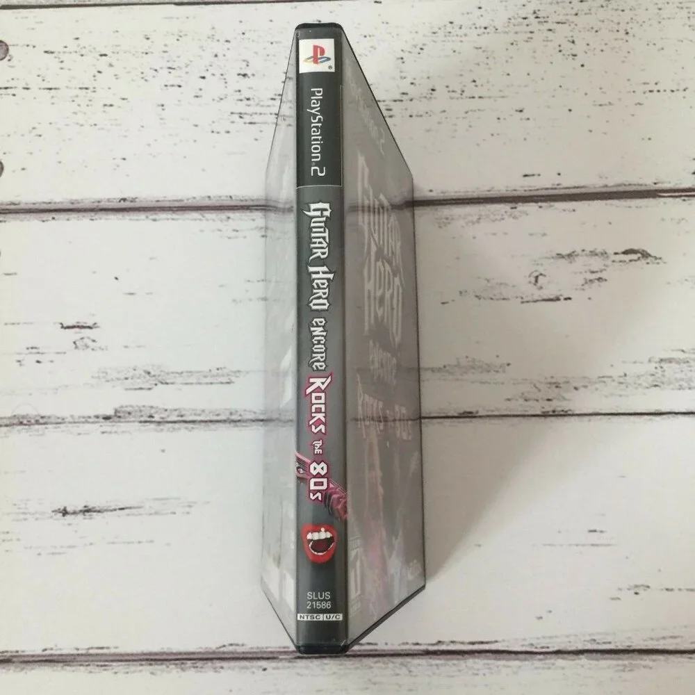 Guitar Hero Encore Rock The 80s Sony PlayStation 2 PS2 Video Game Tested Works